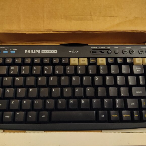 Philips Magnavox MWK122BK Wireless Keyboard for Web TV - Picture 3 of 3